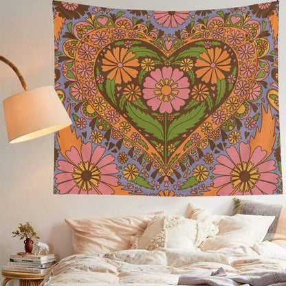 Vintage Floral Wall Tapestry
