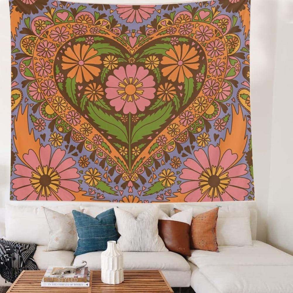 Vintage Floral Wall Tapestry