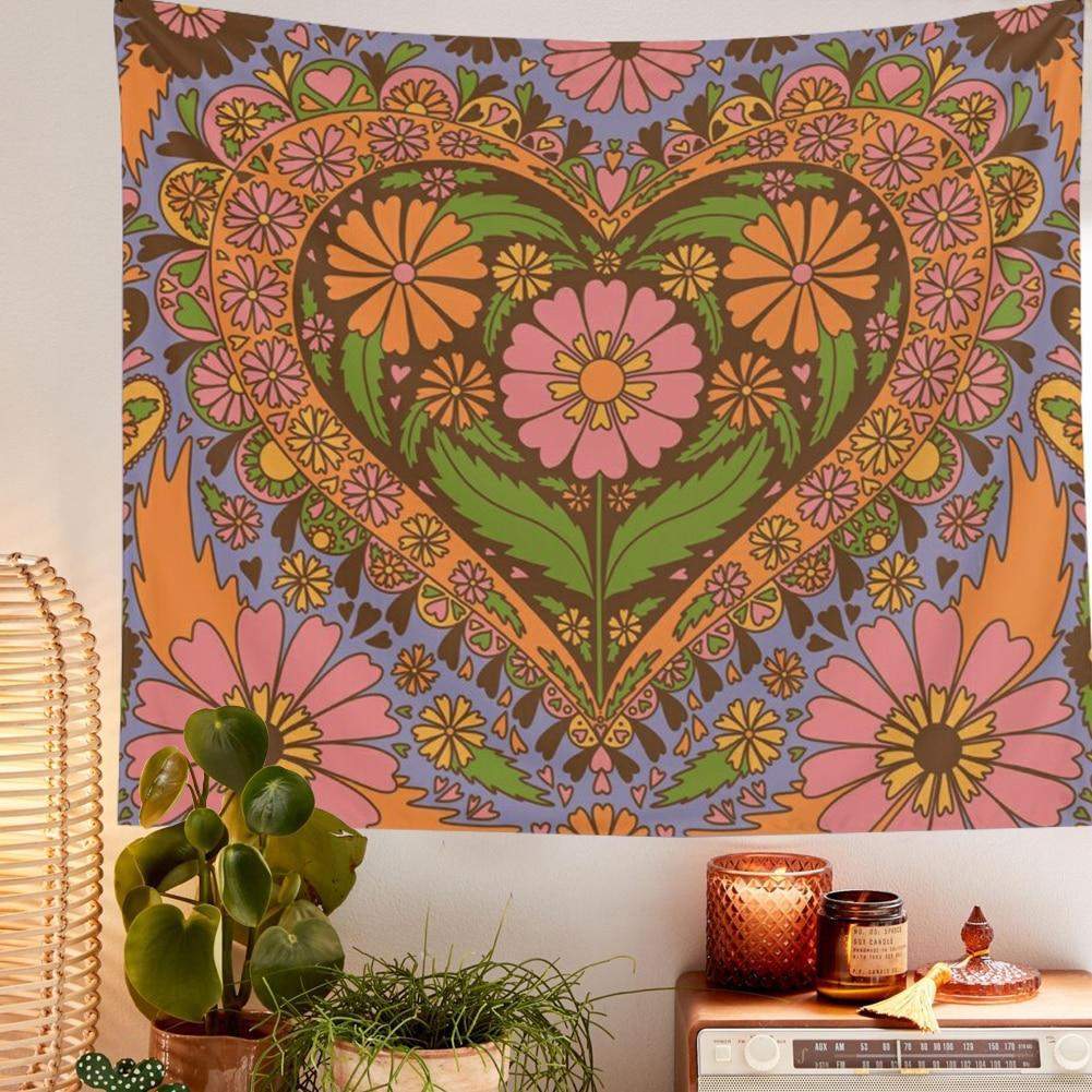 Vintage Floral Wall Tapestry