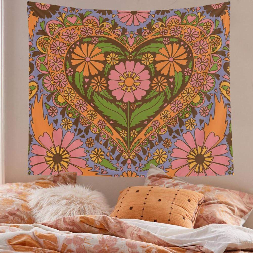 Vintage Floral Wall Tapestry