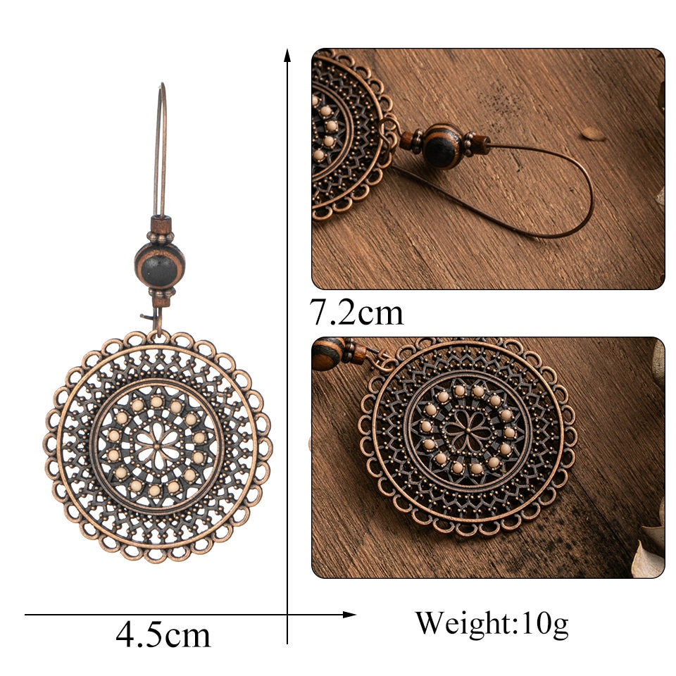 Vintage Hollow Ethnic Earrings