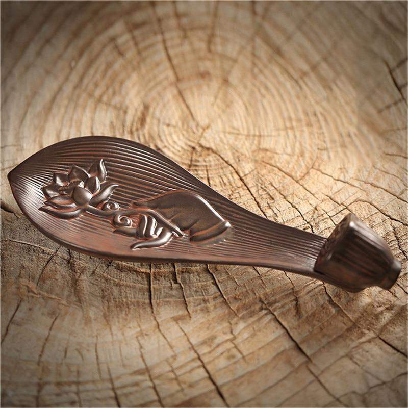 Vintage Leaf Boat Incense Burner