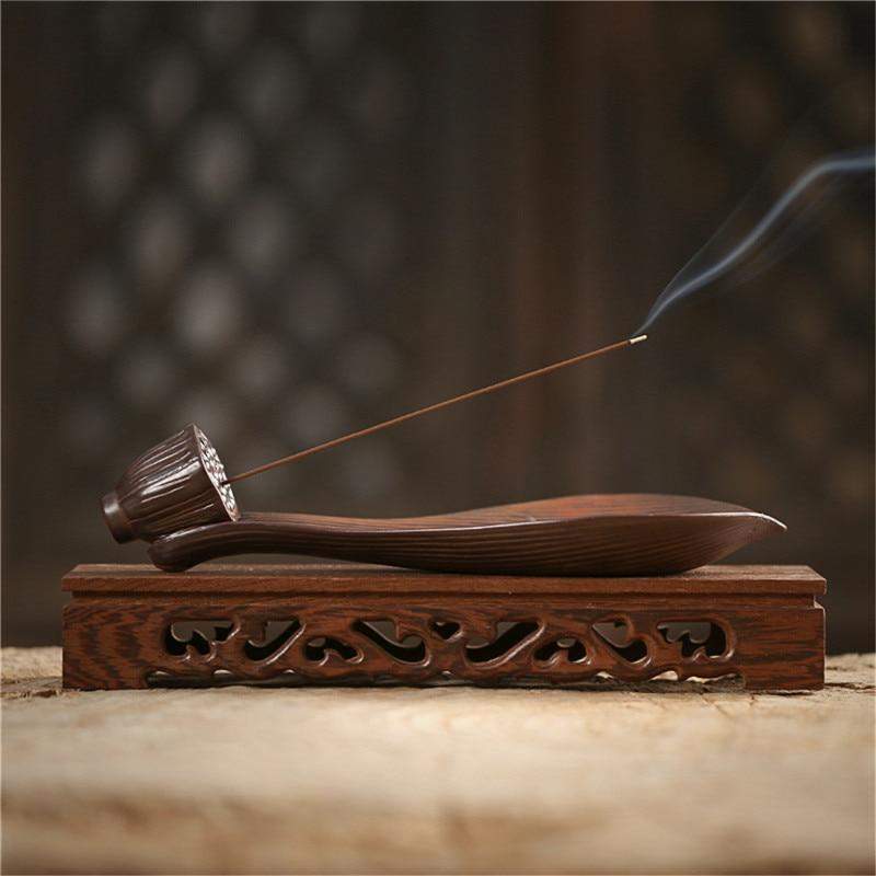 Vintage Leaf Boat Incense Burner