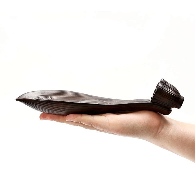 Vintage Leaf Boat Incense Burner