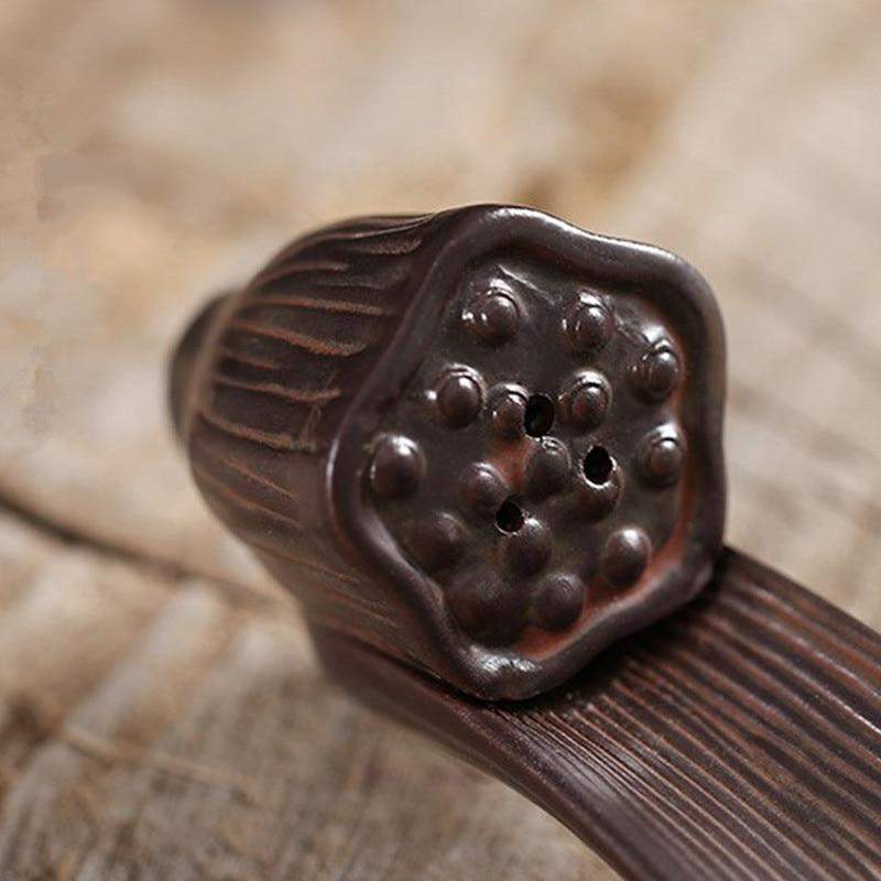 Vintage Leaf Boat Incense Burner