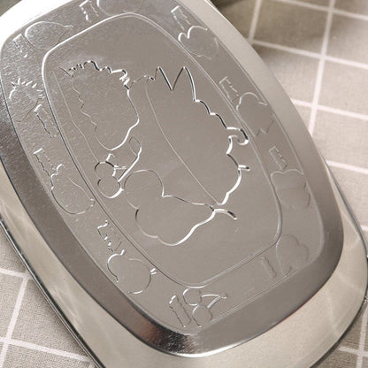 Vintage Metal Snack Tray Plates