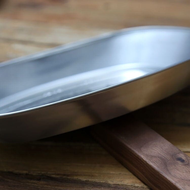 Vintage Metal Snack Tray Plates