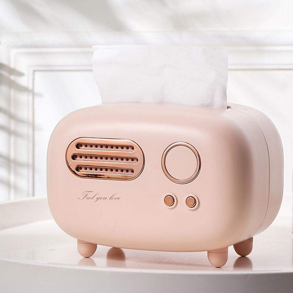 Vintage Radio Tissue Box