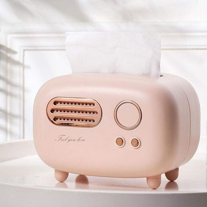 Vintage Radio Tissue Box