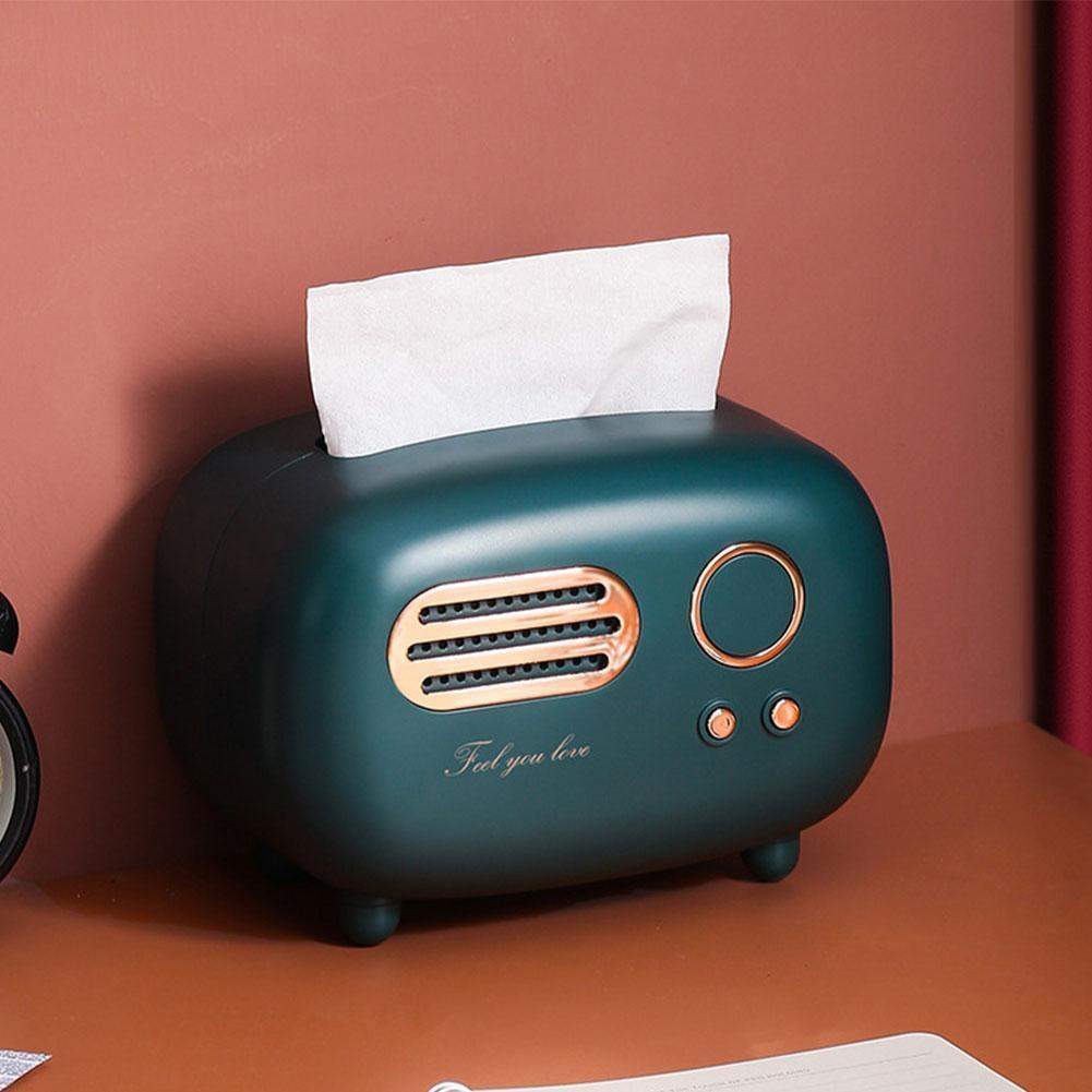 Vintage Radio Tissue Box