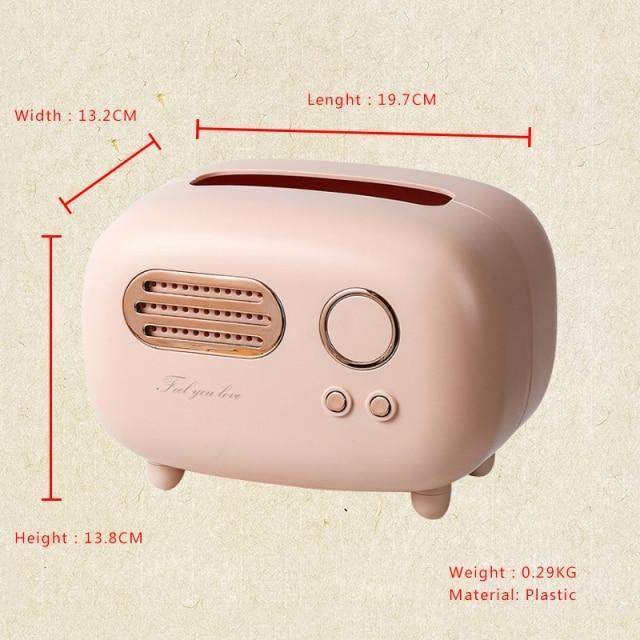Vintage Radio Tissue Box