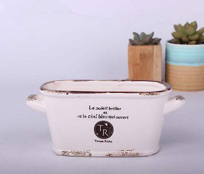 Vintage Succulent Flower Pot