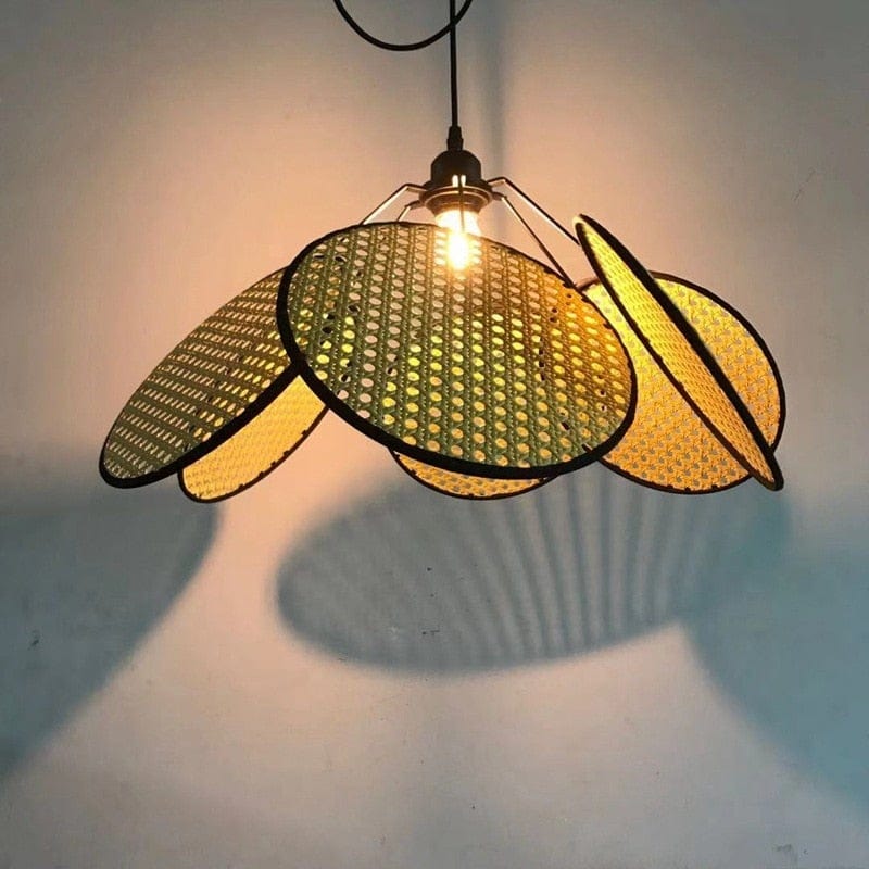 Wabi-sabi Rattan Pendant Light