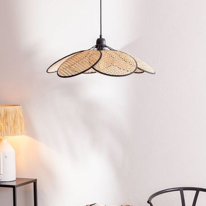 Wabi-sabi Rattan Pendant Light