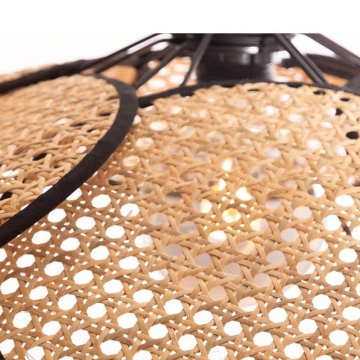 Wabi-sabi Rattan Pendant Light