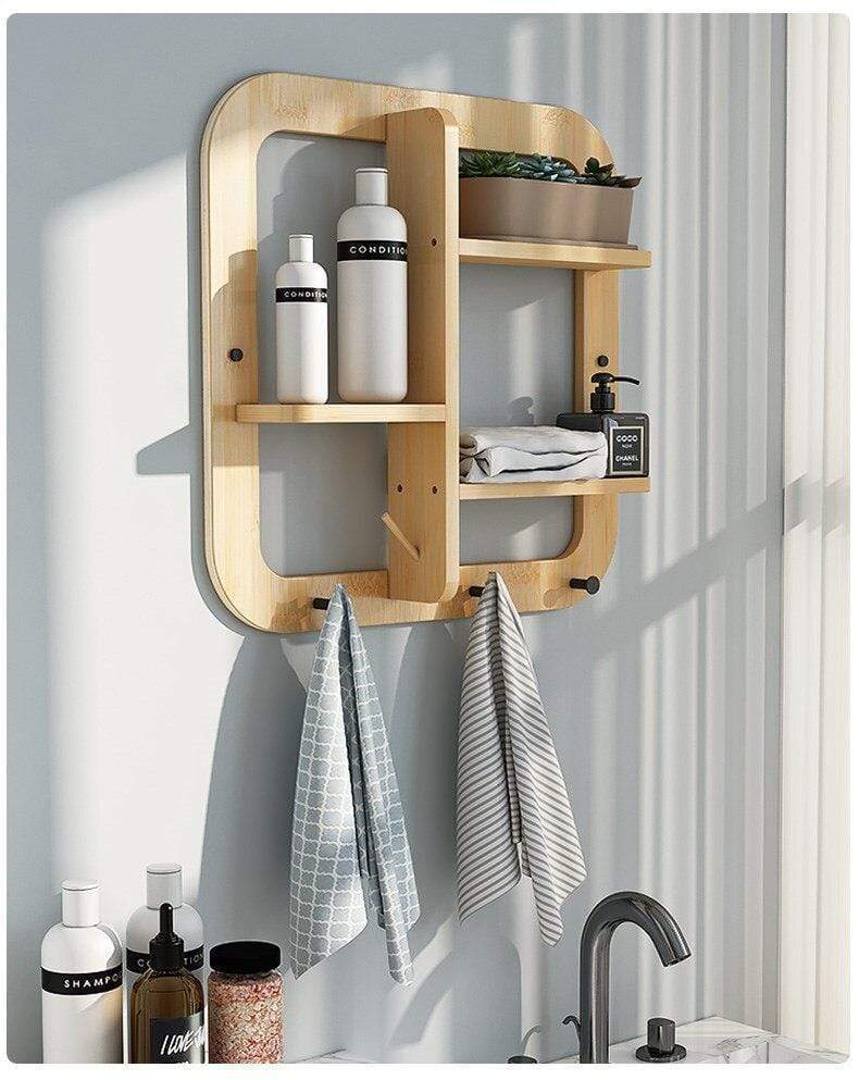 Wall Hanging Hook Storage Shelf