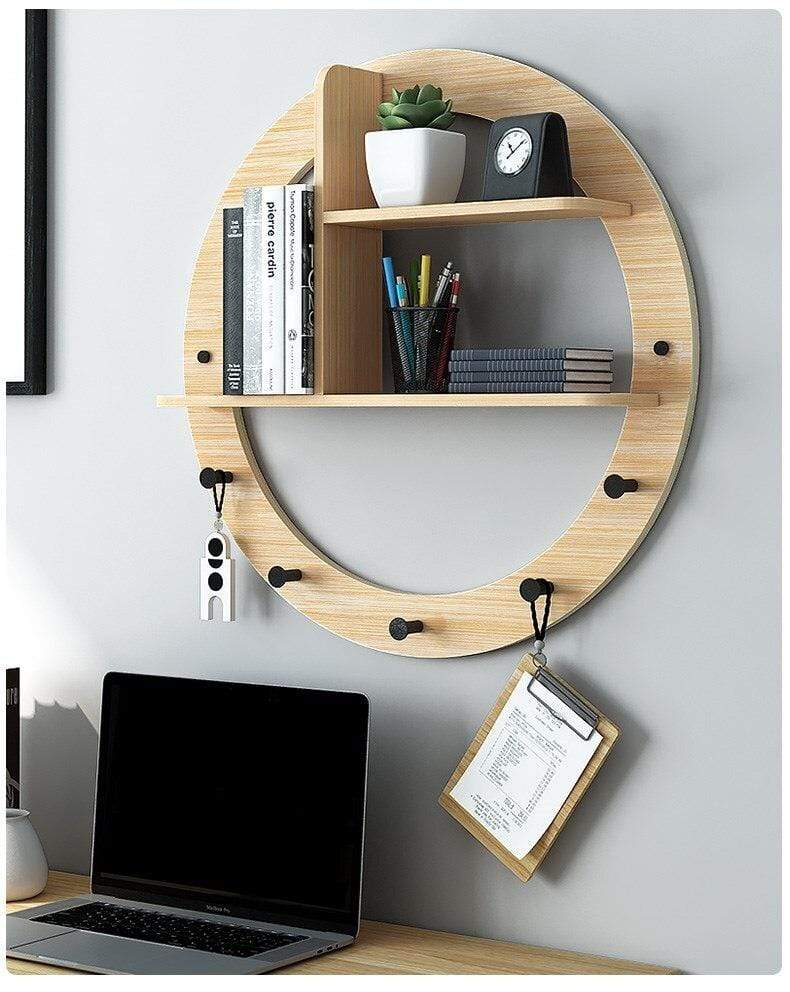 Wall Hanging Hook Storage Shelf