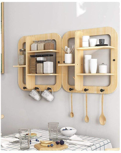 Wall Hanging Hook Storage Shelf