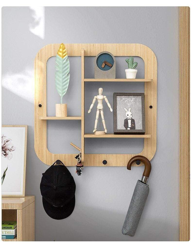 Wall Hanging Hook Storage Shelf