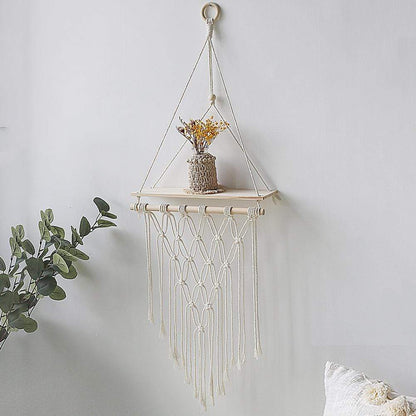 Wall Macrame Tapestry Shelf