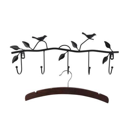 Wall Retro Birds Hook Iron