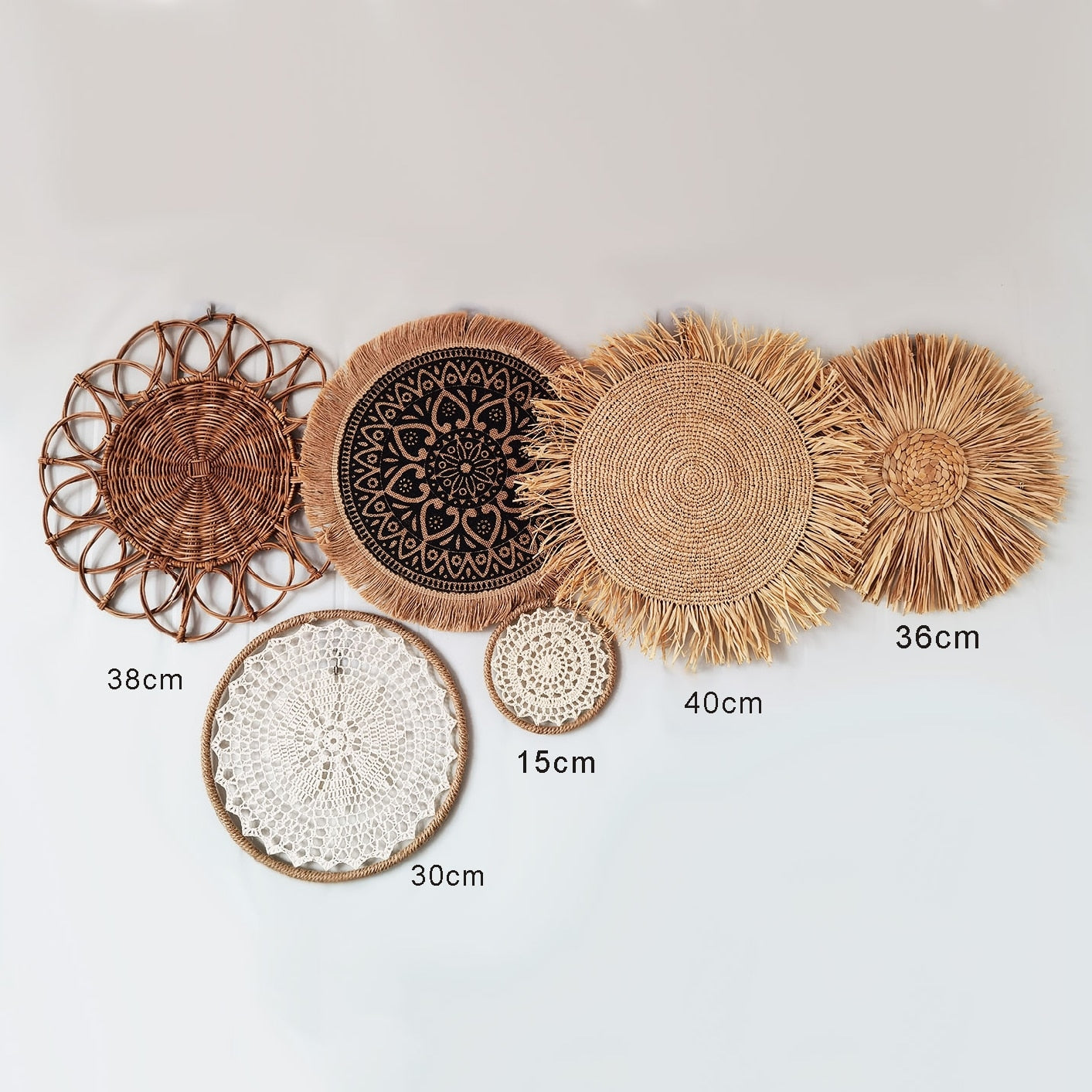 Wall Woven Hanging Decor Set