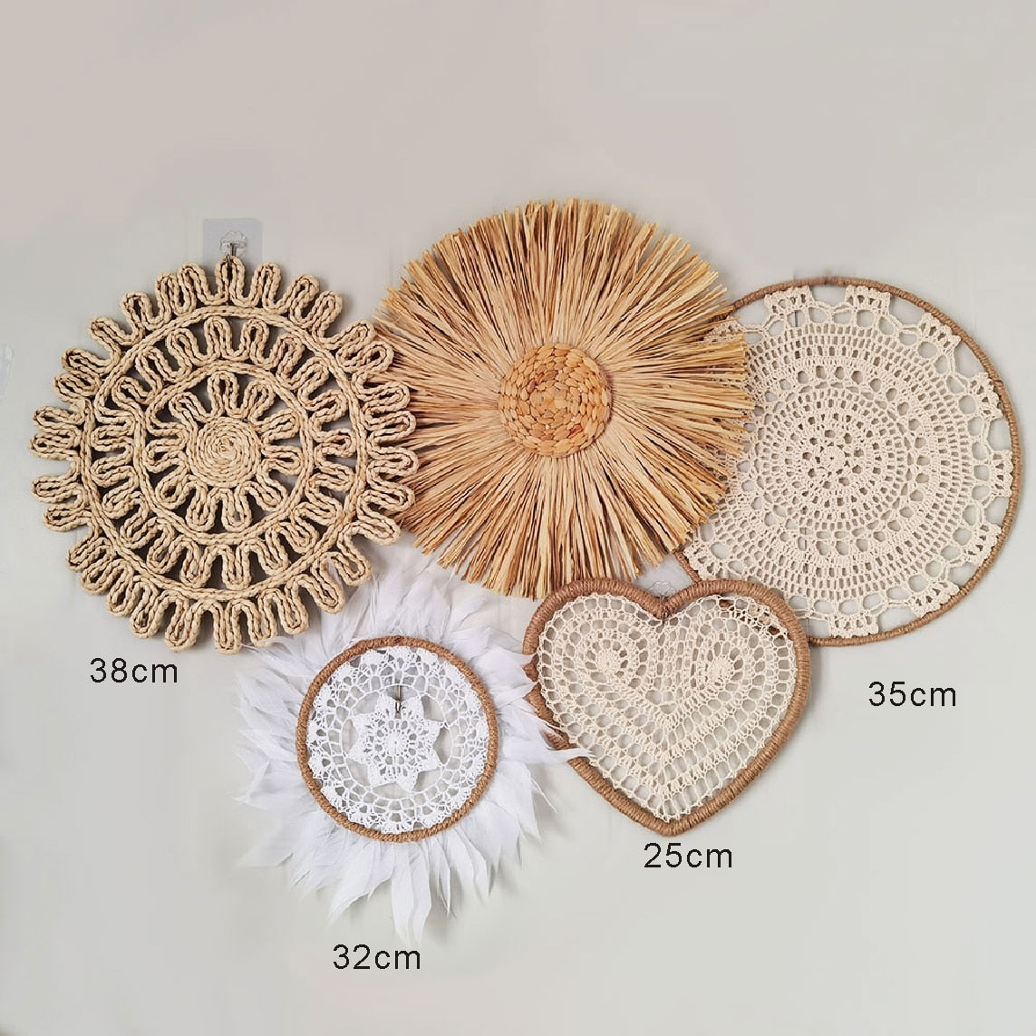 Wall Woven Hanging Decor Set