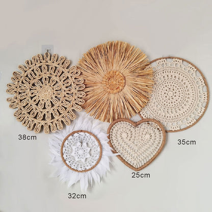 Wall Woven Hanging Decor Set
