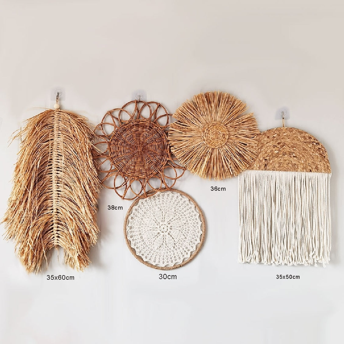 Wall Woven Hanging Decor Set