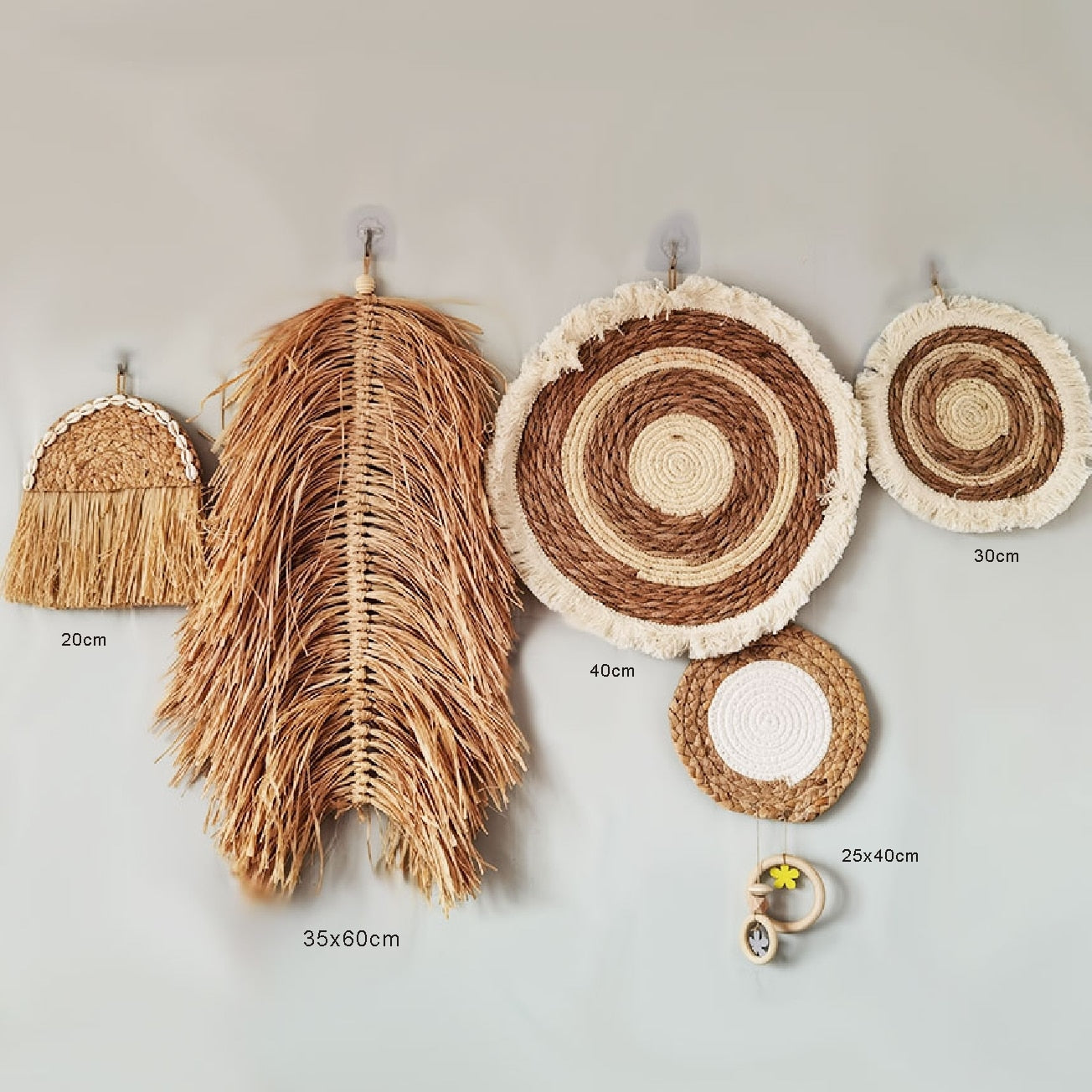 Wall Woven Hanging Decor Set