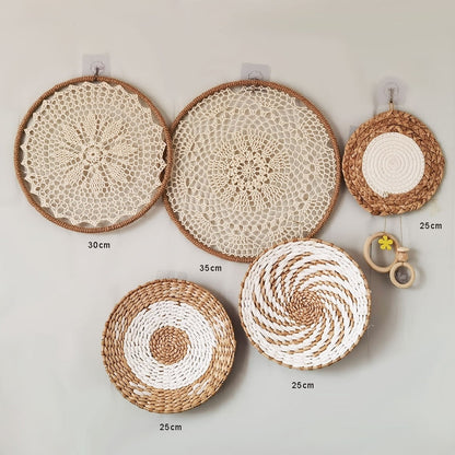 Wall Woven Hanging Decor Set
