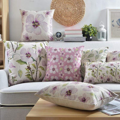 Watercolor Floral Petals Cushions Cover