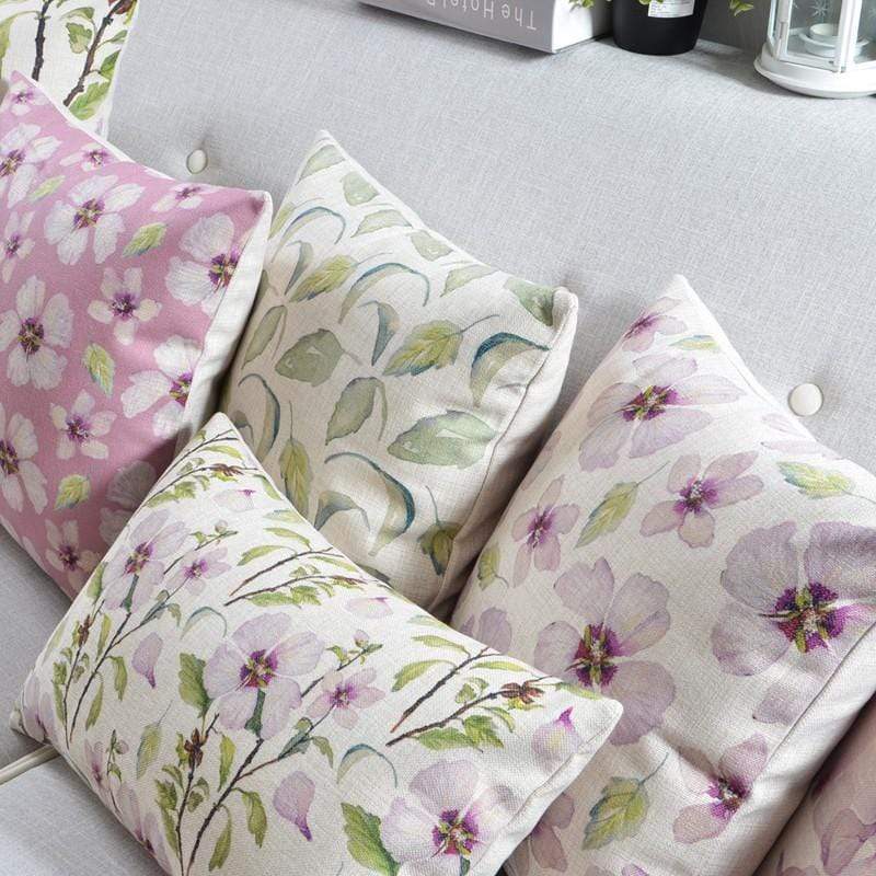 Watercolor Floral Petals Cushions Cover