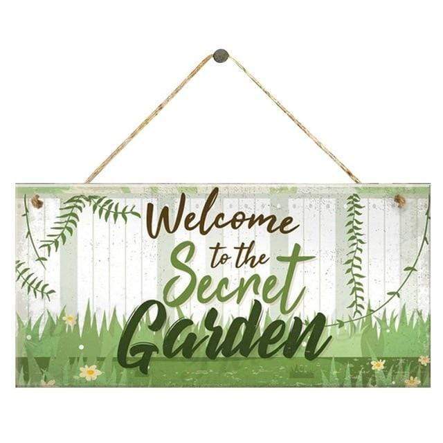 Welcome To My Garden Sign