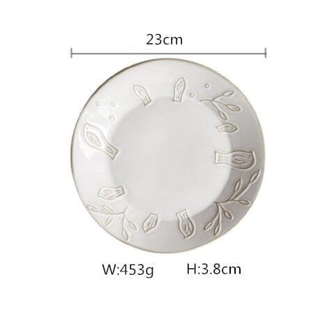 White Antique Plates