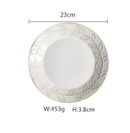 White Antique Plates