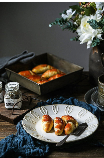 White Antique Plates