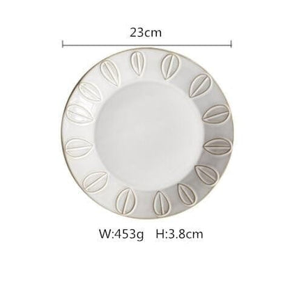 White Antique Plates