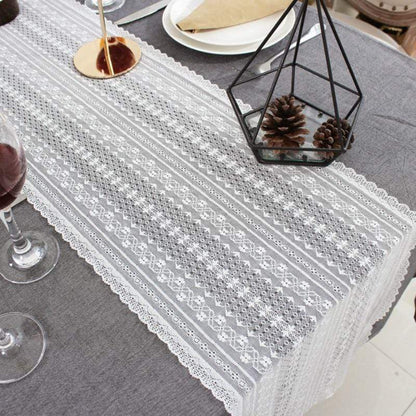 White Lace Runner