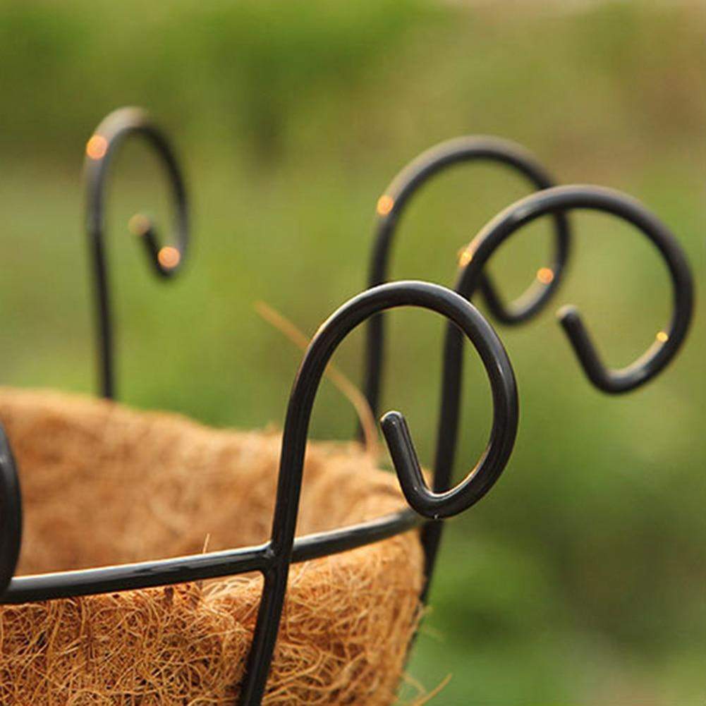 Wicker Rattan Hanging Flower Basket