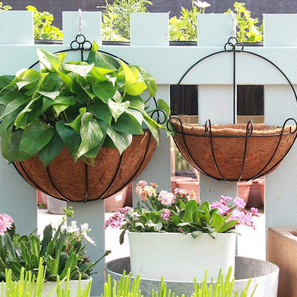 Wicker Rattan Hanging Flower Basket