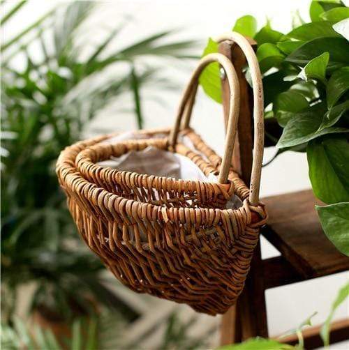 Wicker Wall Hanging Flower Basket