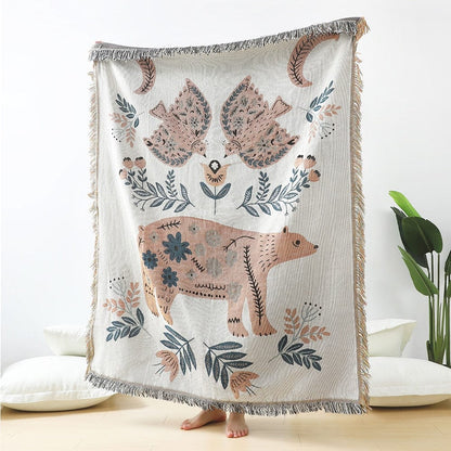 Wild Animals Throw Blanket