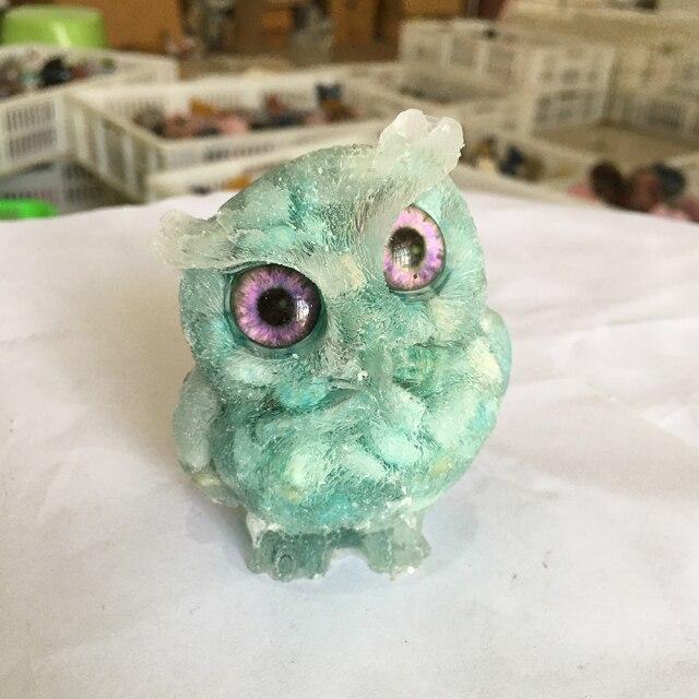 Wise Owl Crystal Quartz Carvings