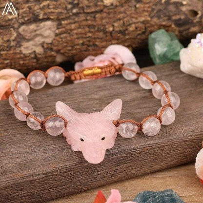 Wolf Quartz Crystal Bracelets