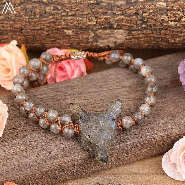 Wolf Quartz Crystal Bracelets