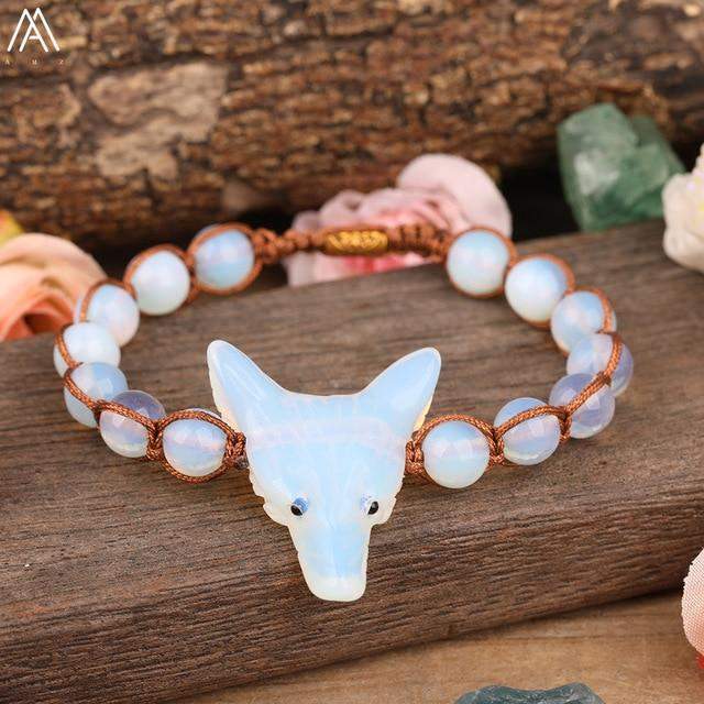 Wolf Quartz Crystal Bracelets