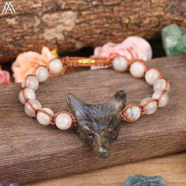 Wolf Quartz Crystal Bracelets