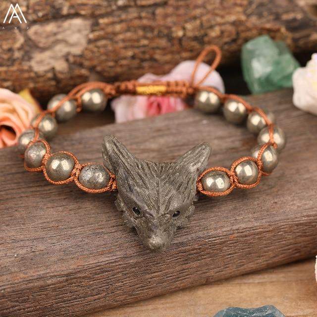 Wolf Quartz Crystal Bracelets