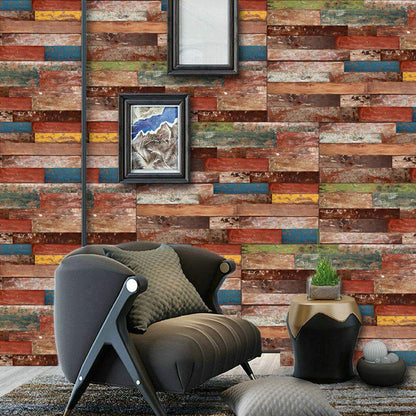 Wood Grain Pattern Wall Sticker Wallpaper Tiles